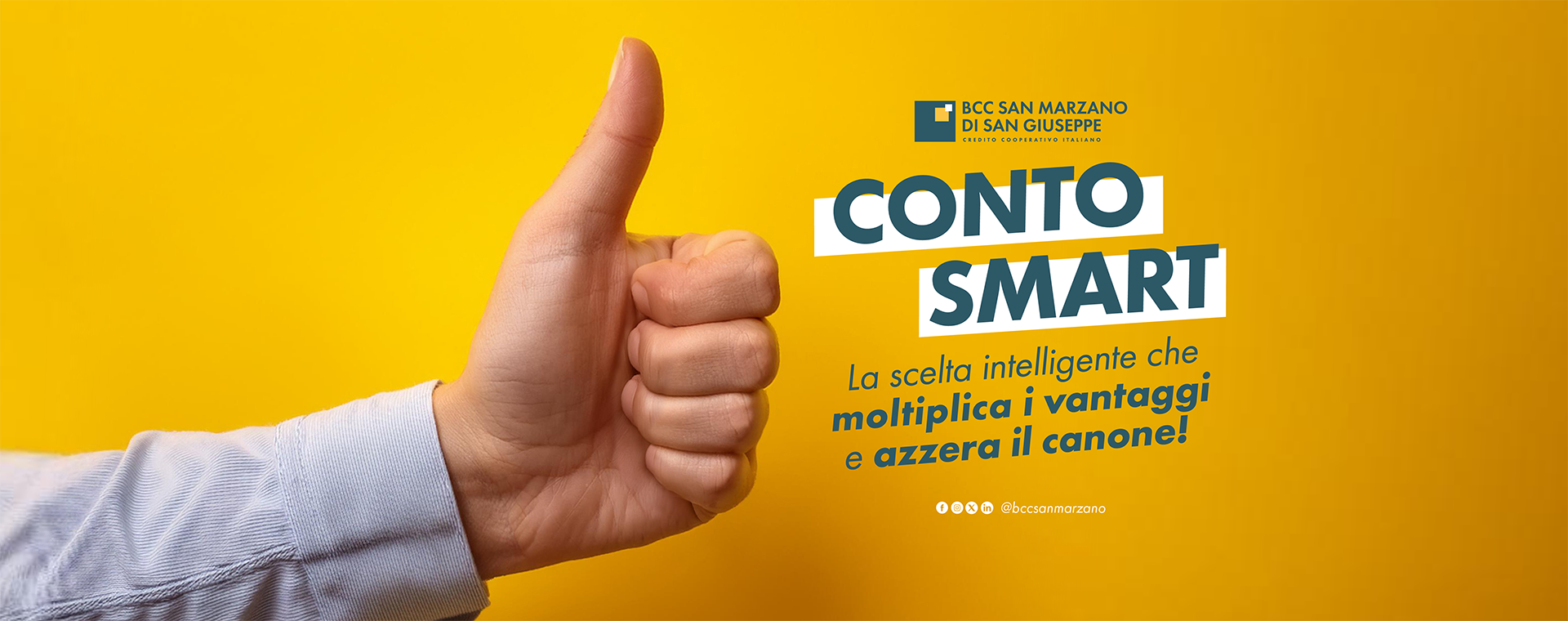 Conto Smart, la scelta intelligente che moltiplica i vantaggi e a